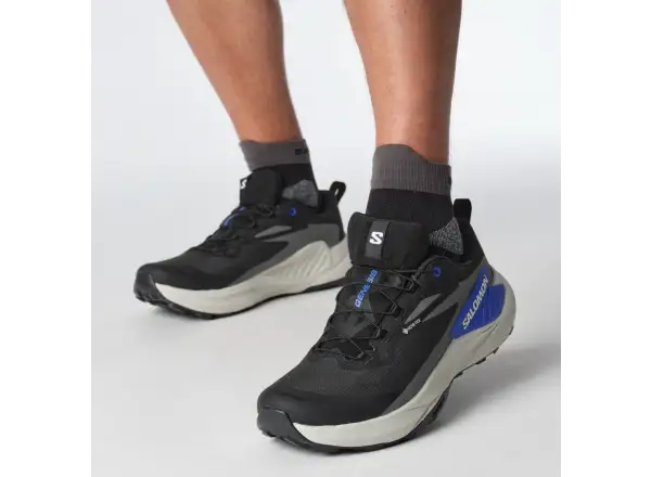Salomon Genesis GTX męskie buty do biegania Black/Lunar Rock