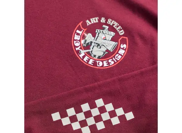 Troy Lee Designs Carb Club męska koszulka z długim rękawem Sangria