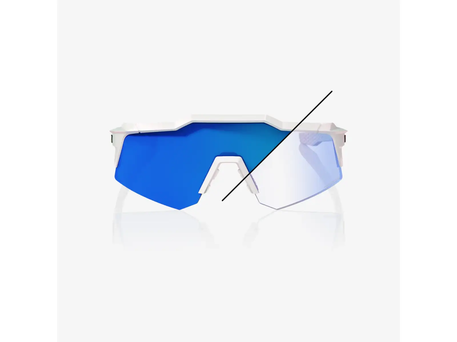 100% Speedcraft okulary XS LE Bastille Blue Mirror Photochromic