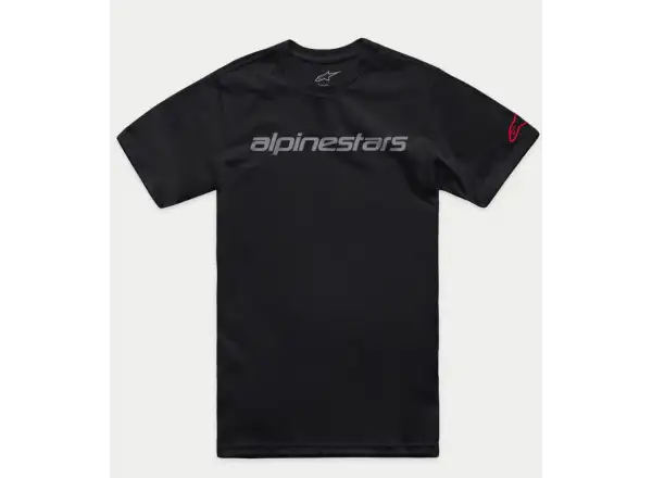 Alpinestars Linear Wordmark 2.0 męska koszulka z krótkim rękawem Black/Grey/Red