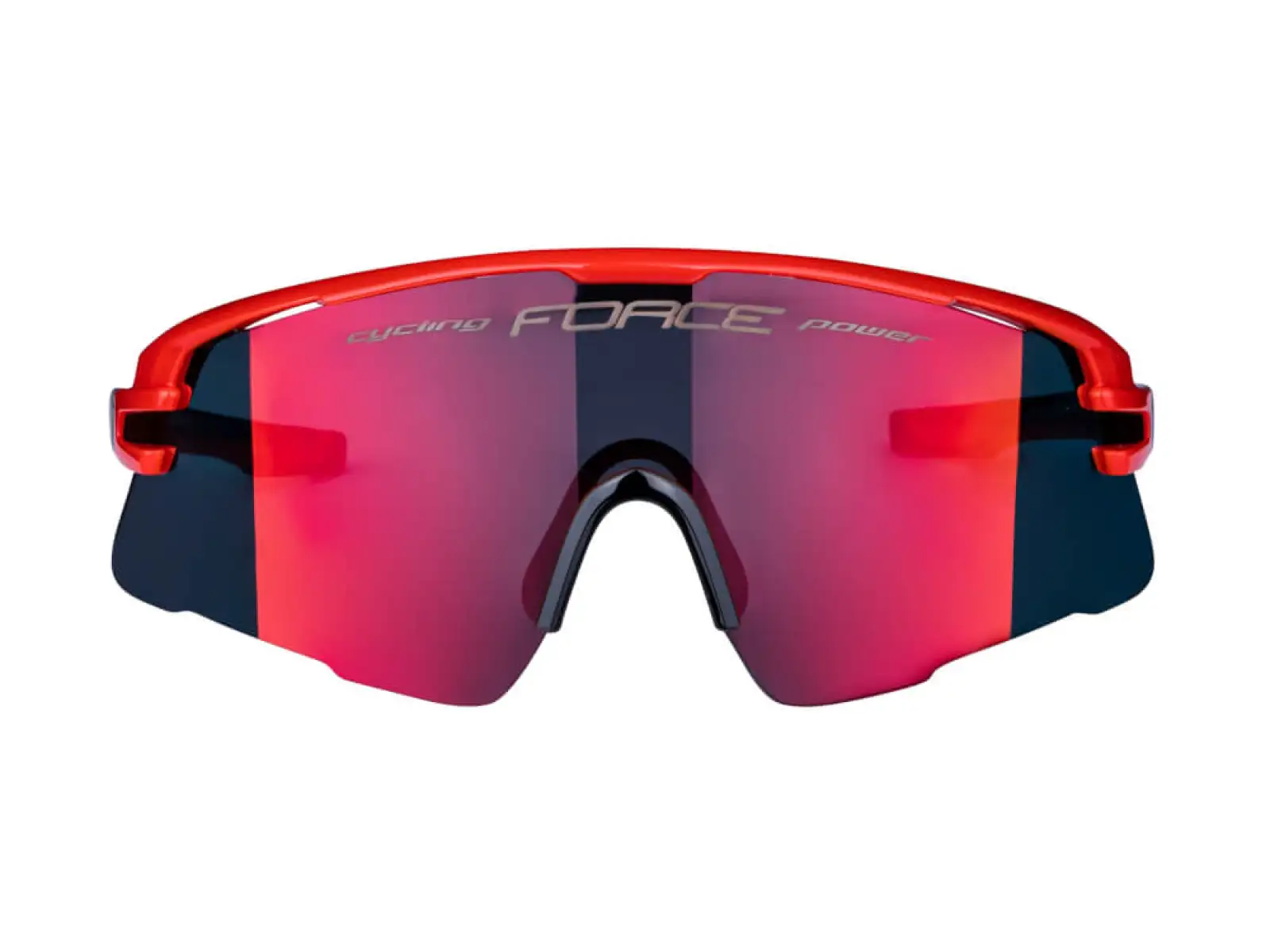 Force Ambient okulary rowerowe czerwona/szara, czerwone lustrzane szkła