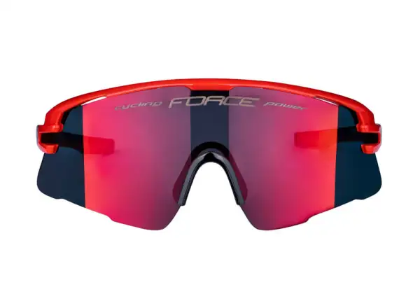 Force Ambient okulary rowerowe czerwona/szara, czerwone lustrzane szkła