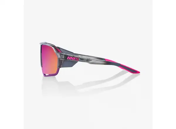 100% Norvik sportowe okulary Polished Translucent Grey/Purple Multilayer