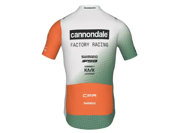 Cannondale CFR Replica 2025 męska koszulka z krótkim rękawem zielona/czerwona