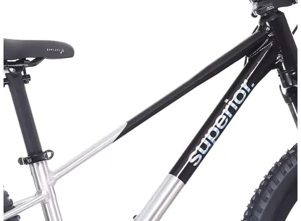 Superior TEAM 24 rower dziecięcy Gloss Brushed Alu / Rainbow Black