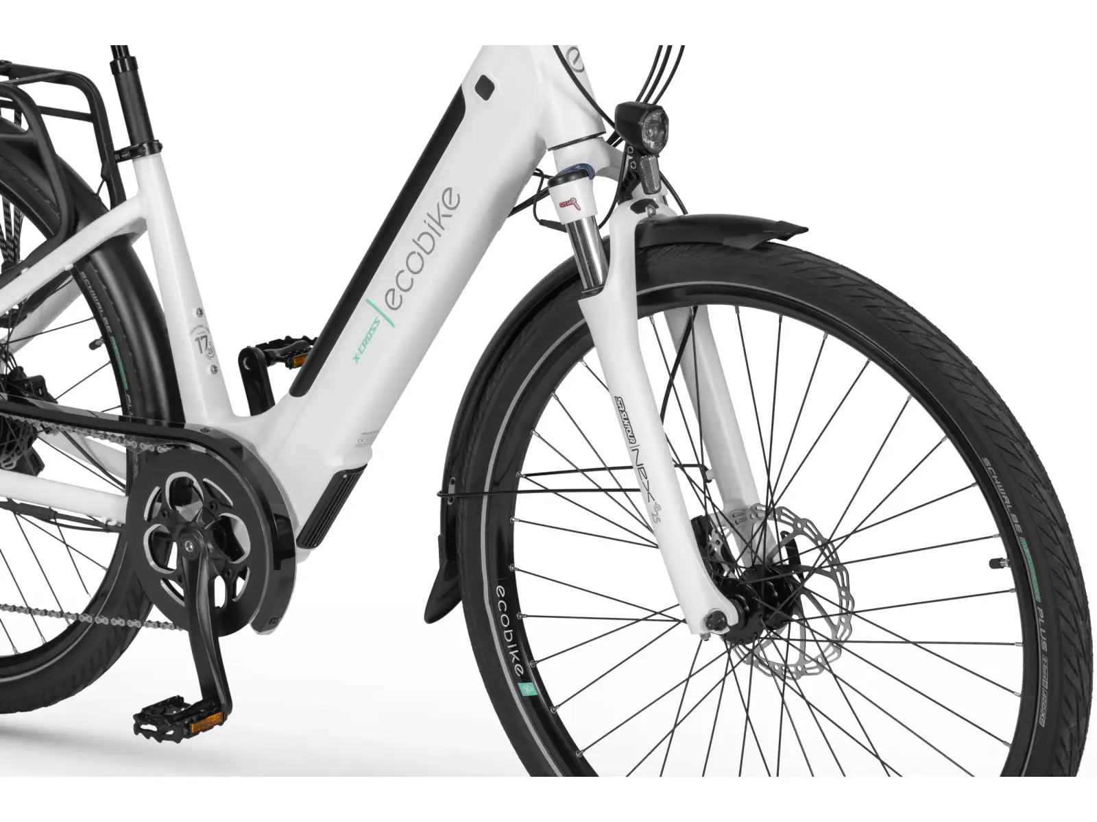 Ecobike X-Cross 630 Wh White trekkingowy rower elektryczny