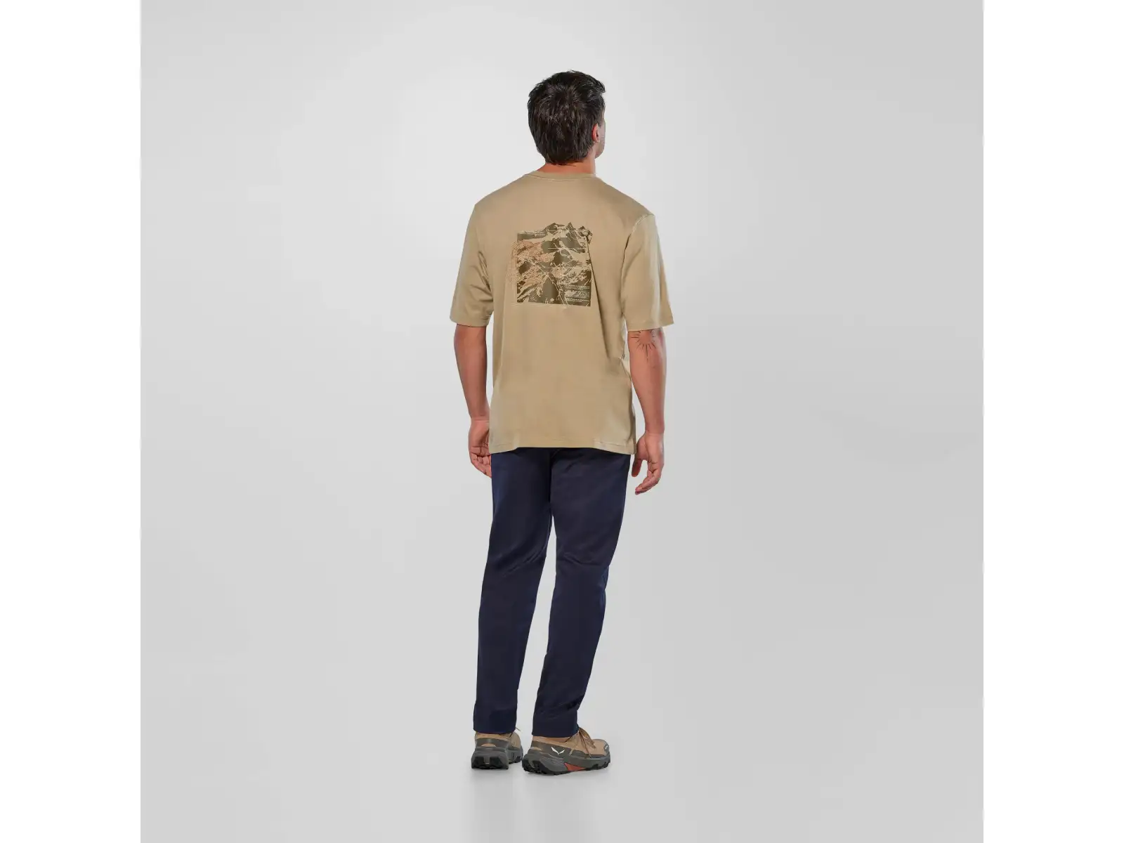 Salewa Eagle Glacier Loose T-shirt męska koszulka krótki rękaw Quicksand