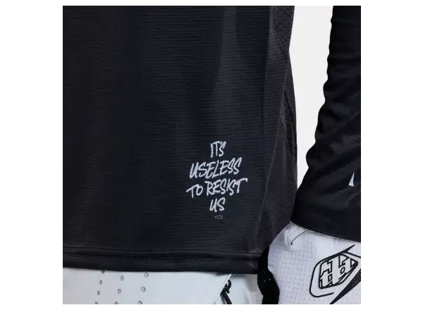 Troy Lee Designs Sprint Full Pull męska koszulka z długim rękawem Black