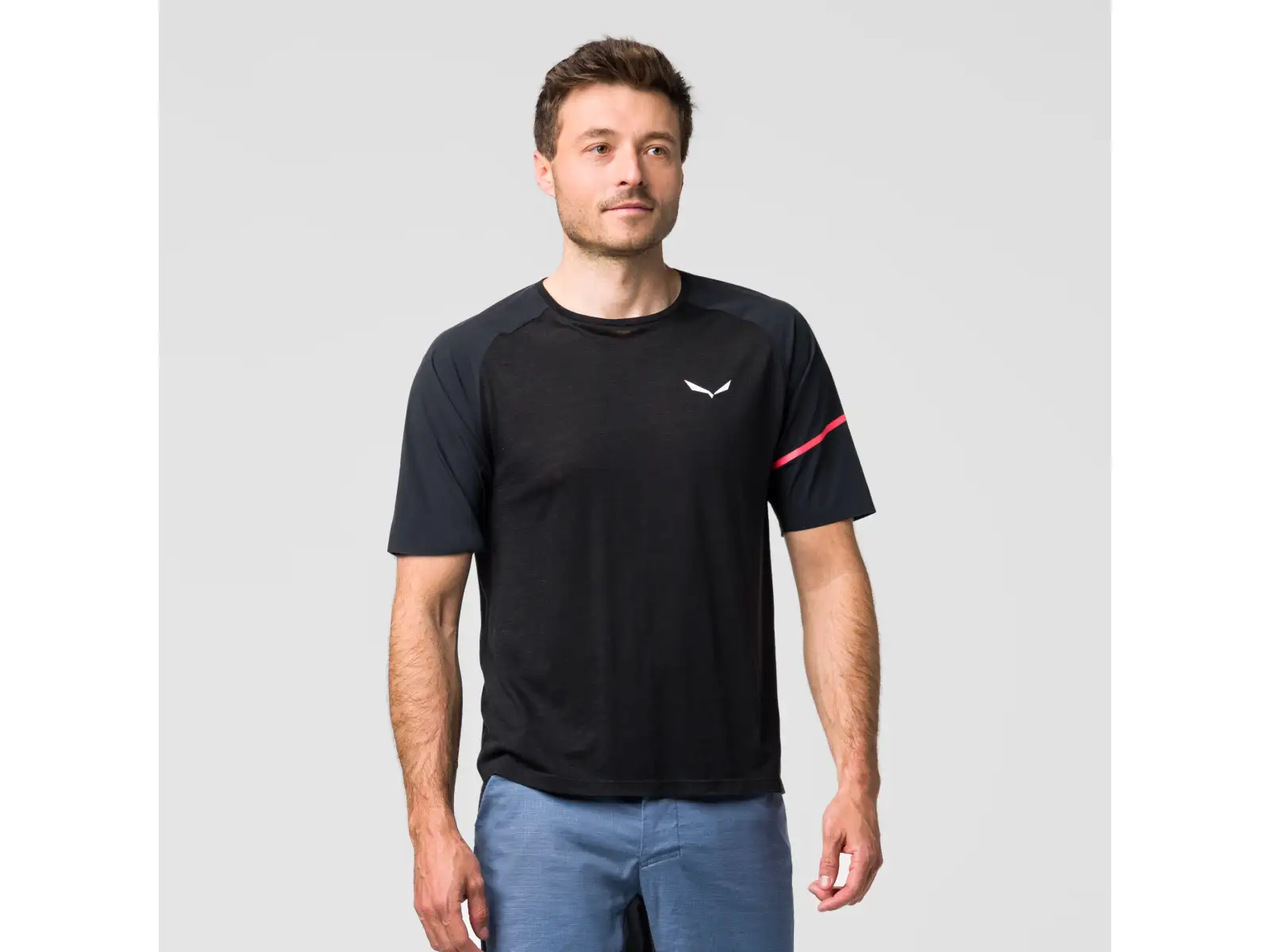 Salewa Vento AM męska koszulka krótki rękaw Black Out
