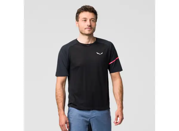 Salewa Vento AM męska koszulka krótki rękaw Black Out
