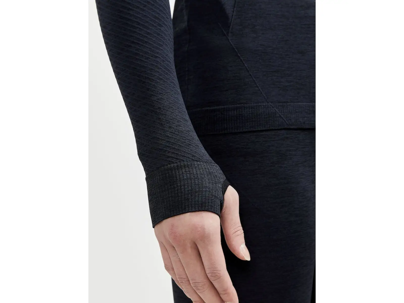 Craft Core Dry Active Comfort Zip męska koszulka długi rękaw czarna