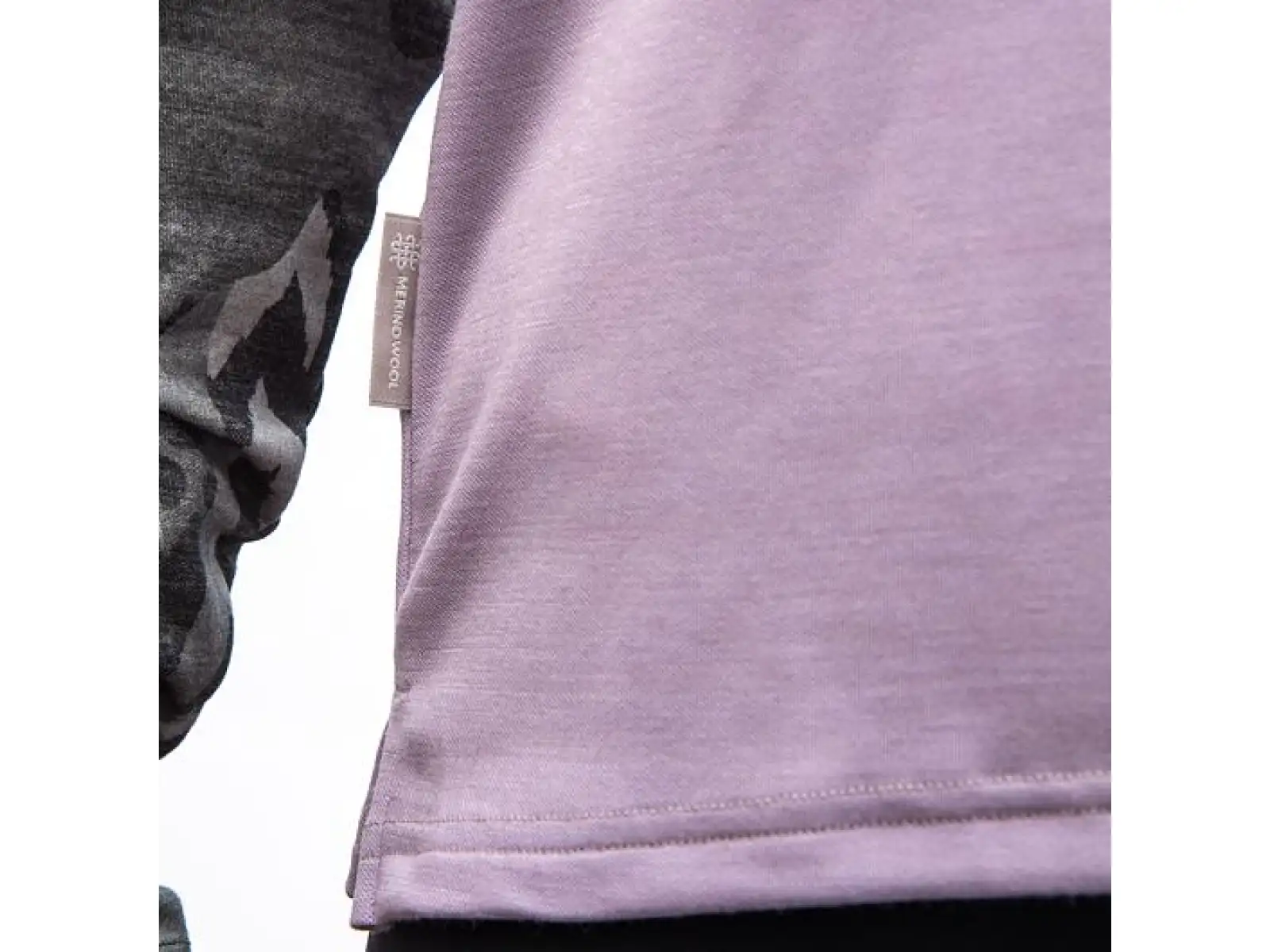 Sensor Merino Blend Impress damska koszulka dlugi rekaw Mystic Violet/Zebra