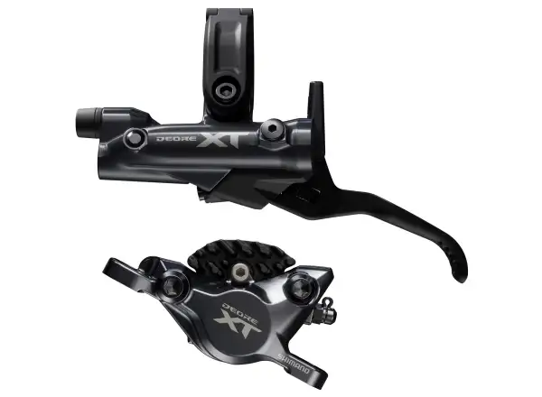 Shimano Deore XT BR-M8200+BL-M8200 przedni hamulec tarczowy klocki metalowe z chłodzeniem