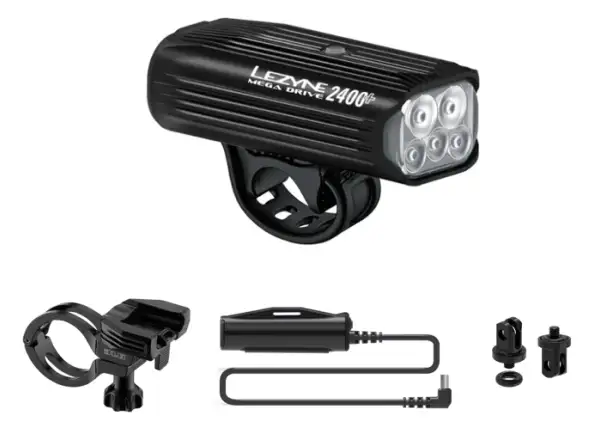 Lezyne Mega Drive 2400+ Loaded kit zestaw oświetleniowy