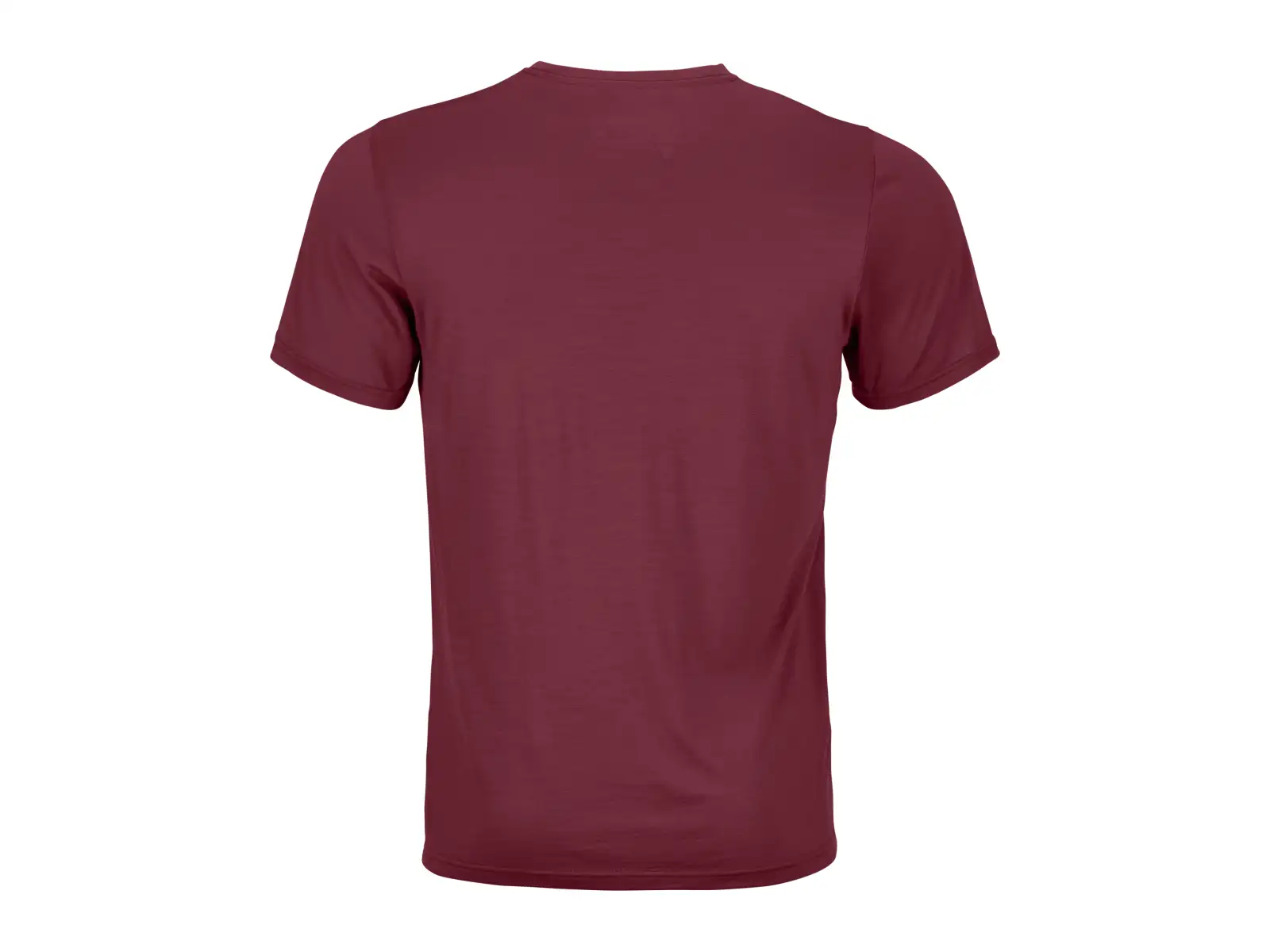 Ortovox 120 Cool Tec Mtn Stripe męska koszulka Red Malbec
