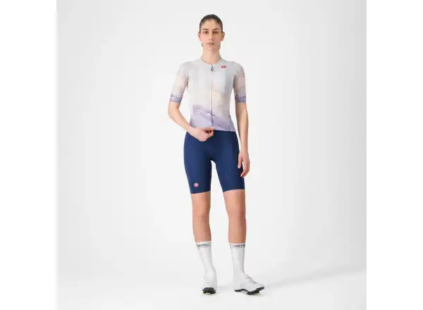 Castelli Aero Pro 8S damski koszulka krótki rękaw Multicolor Purple