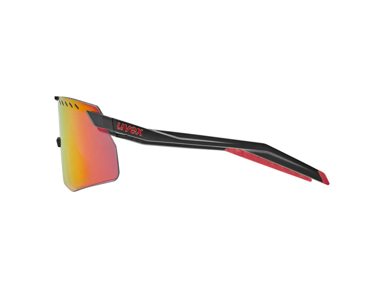Uvex Pace Stage S okulary przeciwsłoneczne Black Matt/Mirror Red