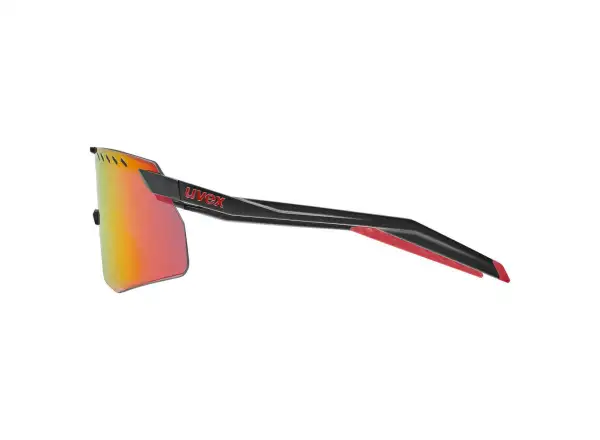 Uvex Pace Stage S okulary przeciwsłoneczne Black Matt/Mirror Red
