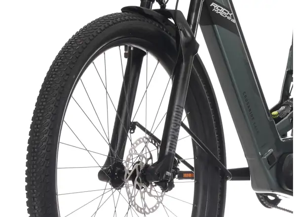 Rock Machine Crossride e450 FS niskie wejście całkowicie zawieszony rower elektryczny Ocean Grey/Black