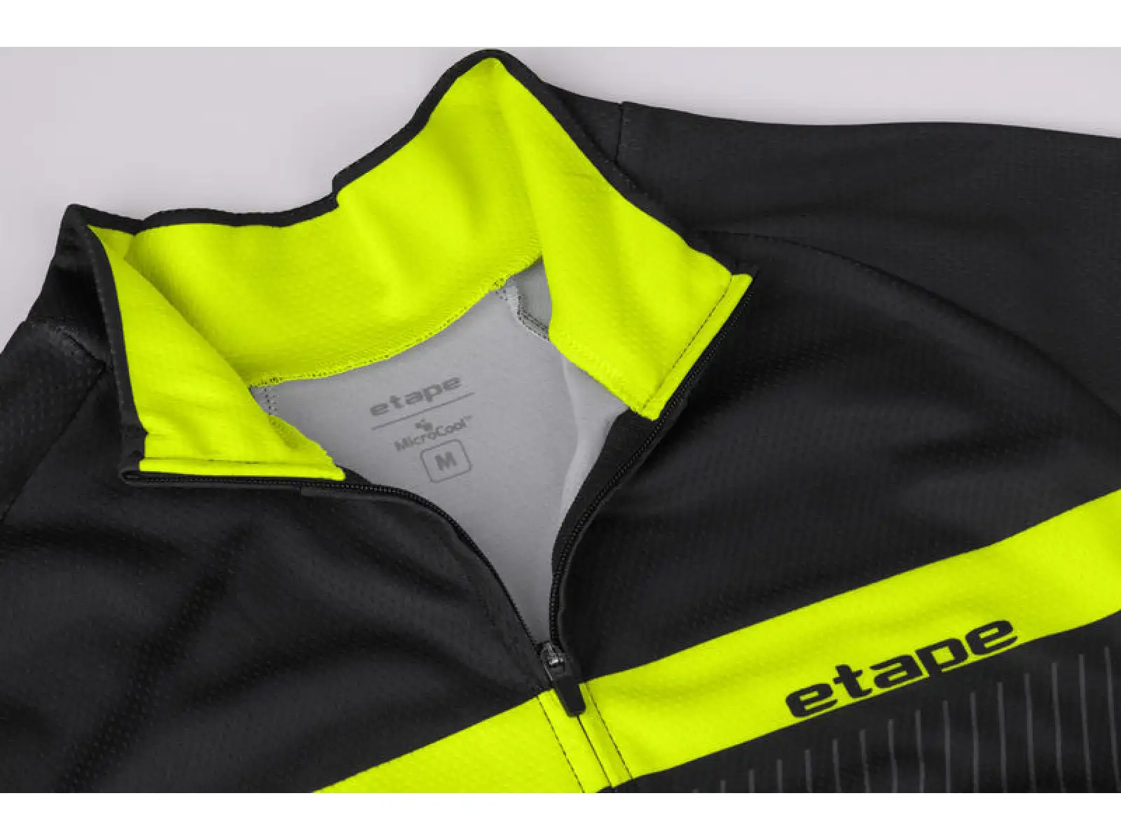 Etape Comfort 2.0 męska koszulka z długim rękawem czarna/żółta fluo
