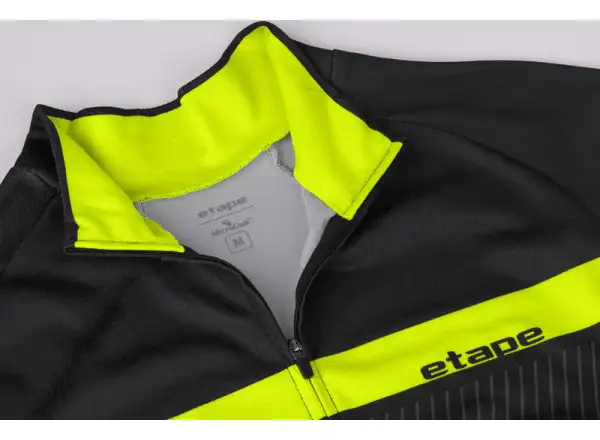 Etape Comfort 2.0 męska koszulka z długim rękawem czarna/żółta fluo
