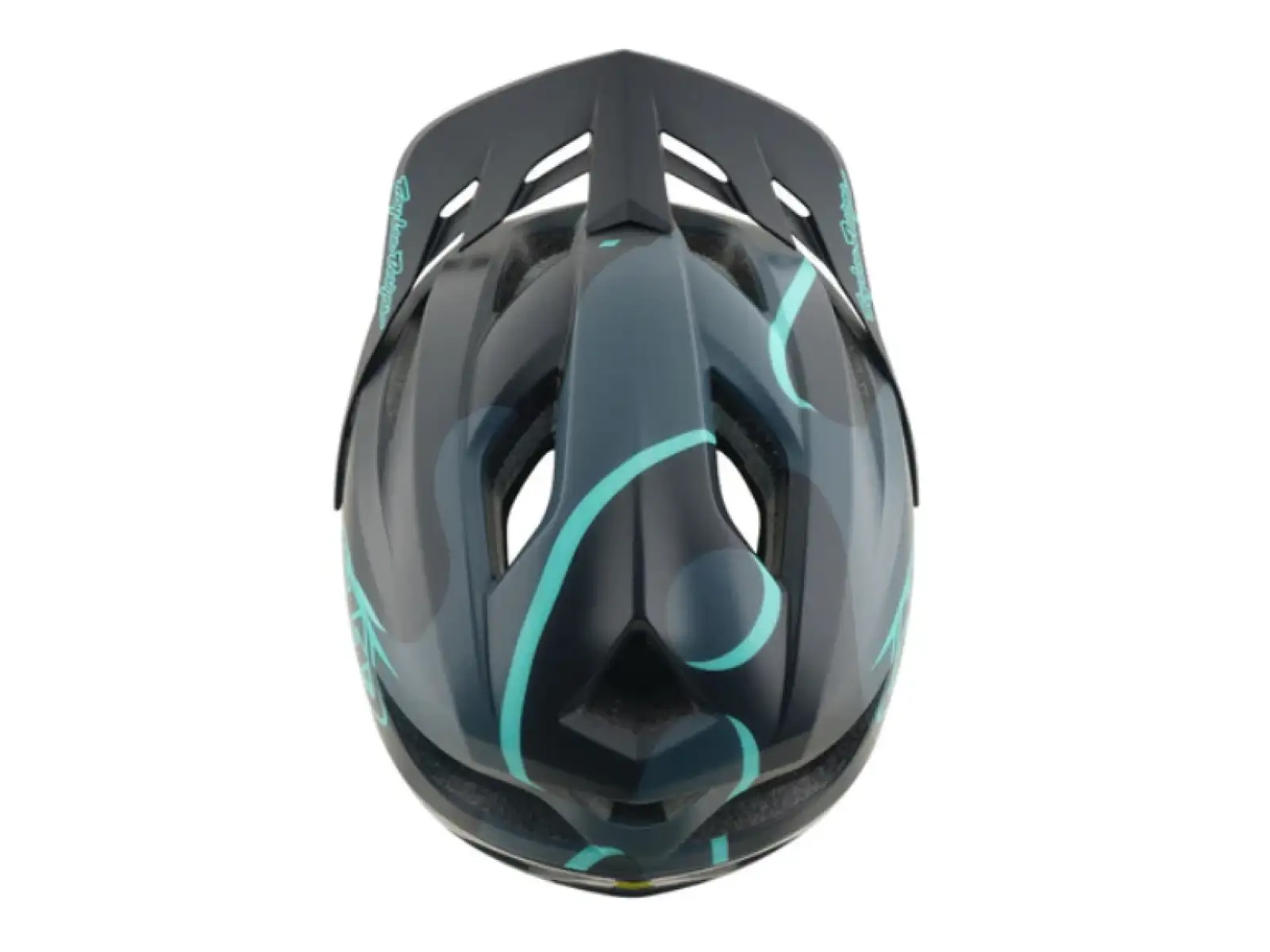 Troy Lee Designs Flowline SE MIPS kask Badge Carbon/Real Teal