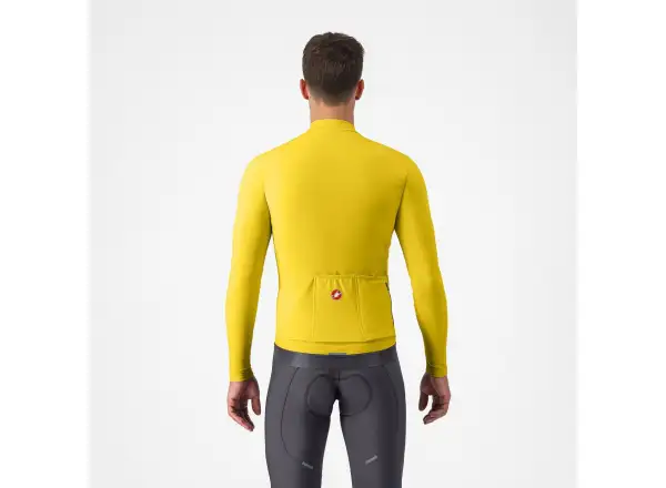 Castelli Espresso Thermal Jersey męska koszulka Mango Mojito/Dark Gray