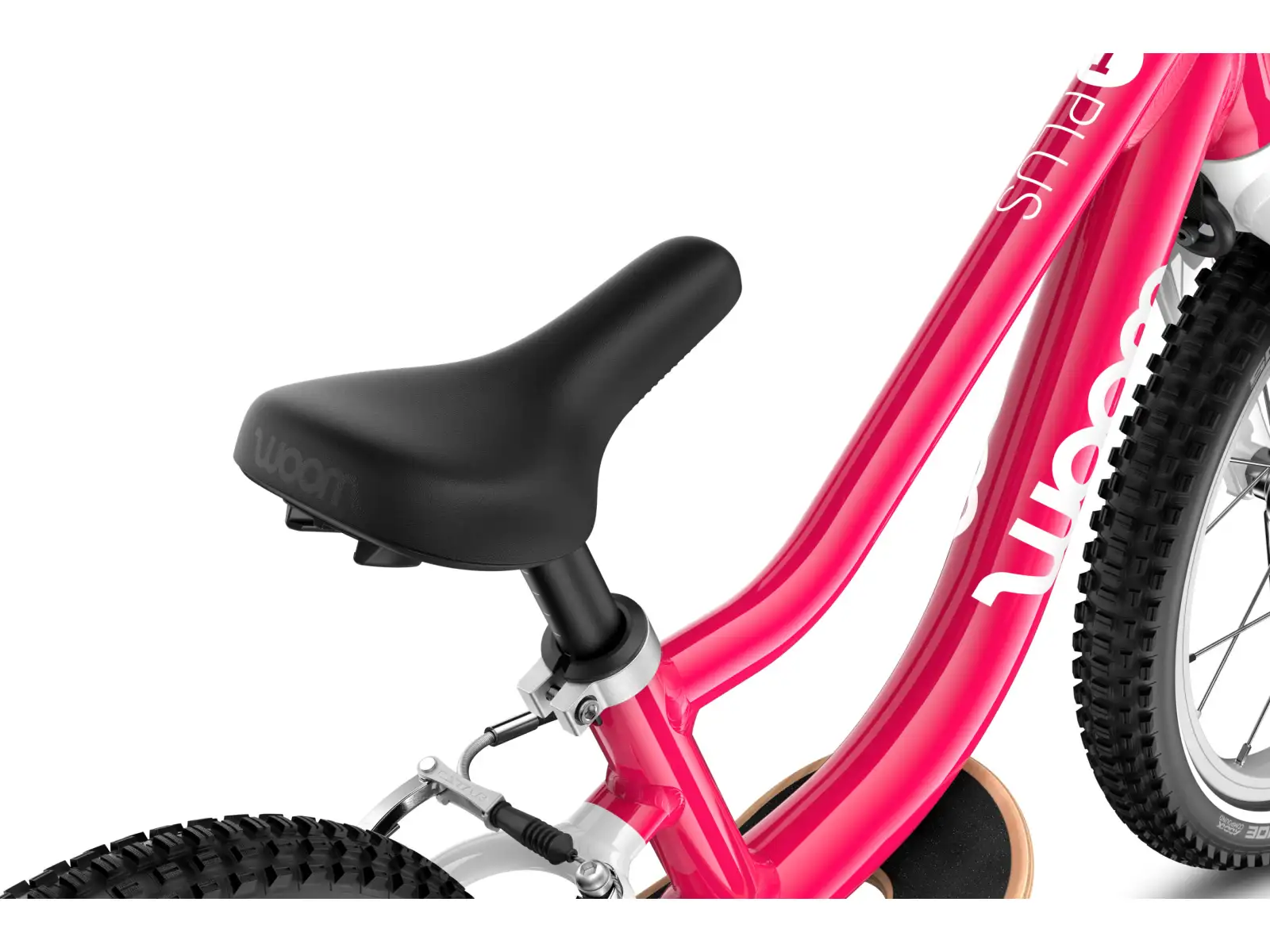 Woom GO 1 Plus rowerek biegowy dla dzieci 14" Hot Pink