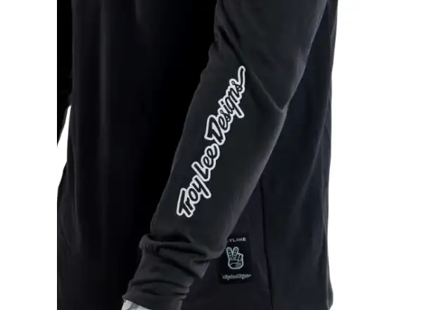Troy Lee Designs Skyline Ride Tee męska koszulka z długim rękawem Signature Black