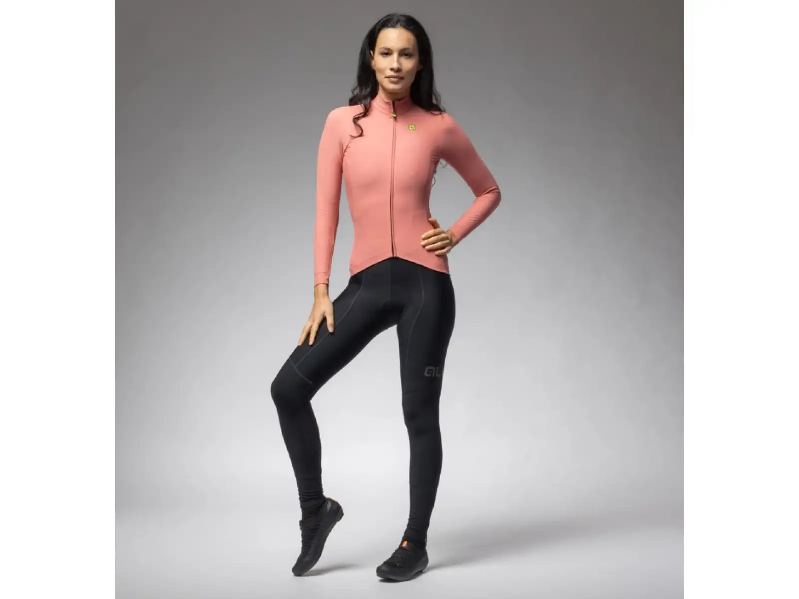 Alé R-EV1 Warm Race 2.0 damski ocieplany dres długi rękaw Baroque Rose