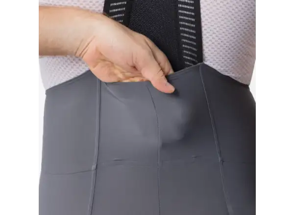 Castelli Espresso 2 męskie spodenki z wkładką i szelkami Smoky Gray