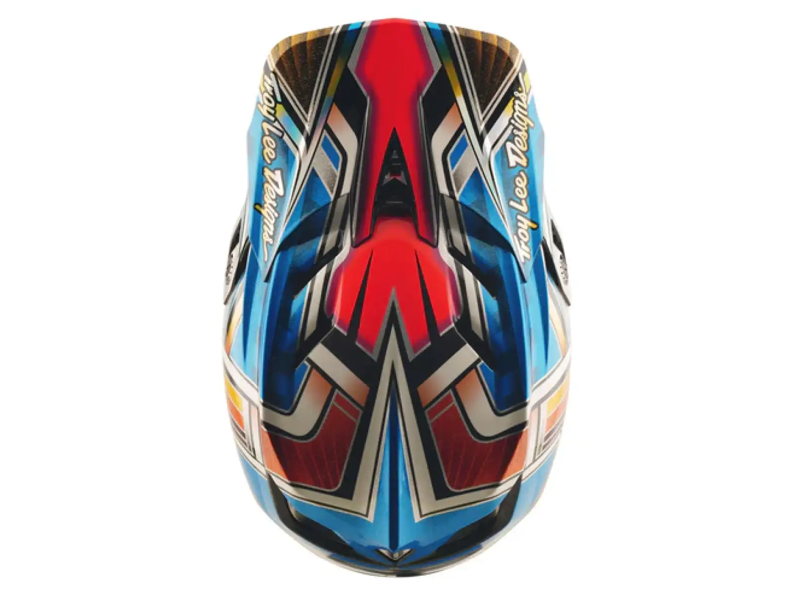 Troy Lee Designs D4 Carbon kask Lowrider Blue