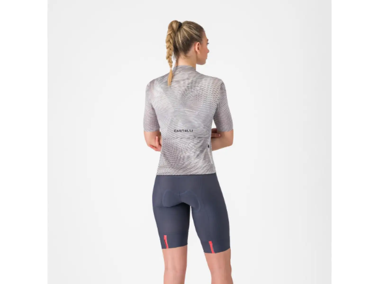 Castelli Prima 2 DT damskie spodenki z szelkami Twilight Blue/Hibiscus