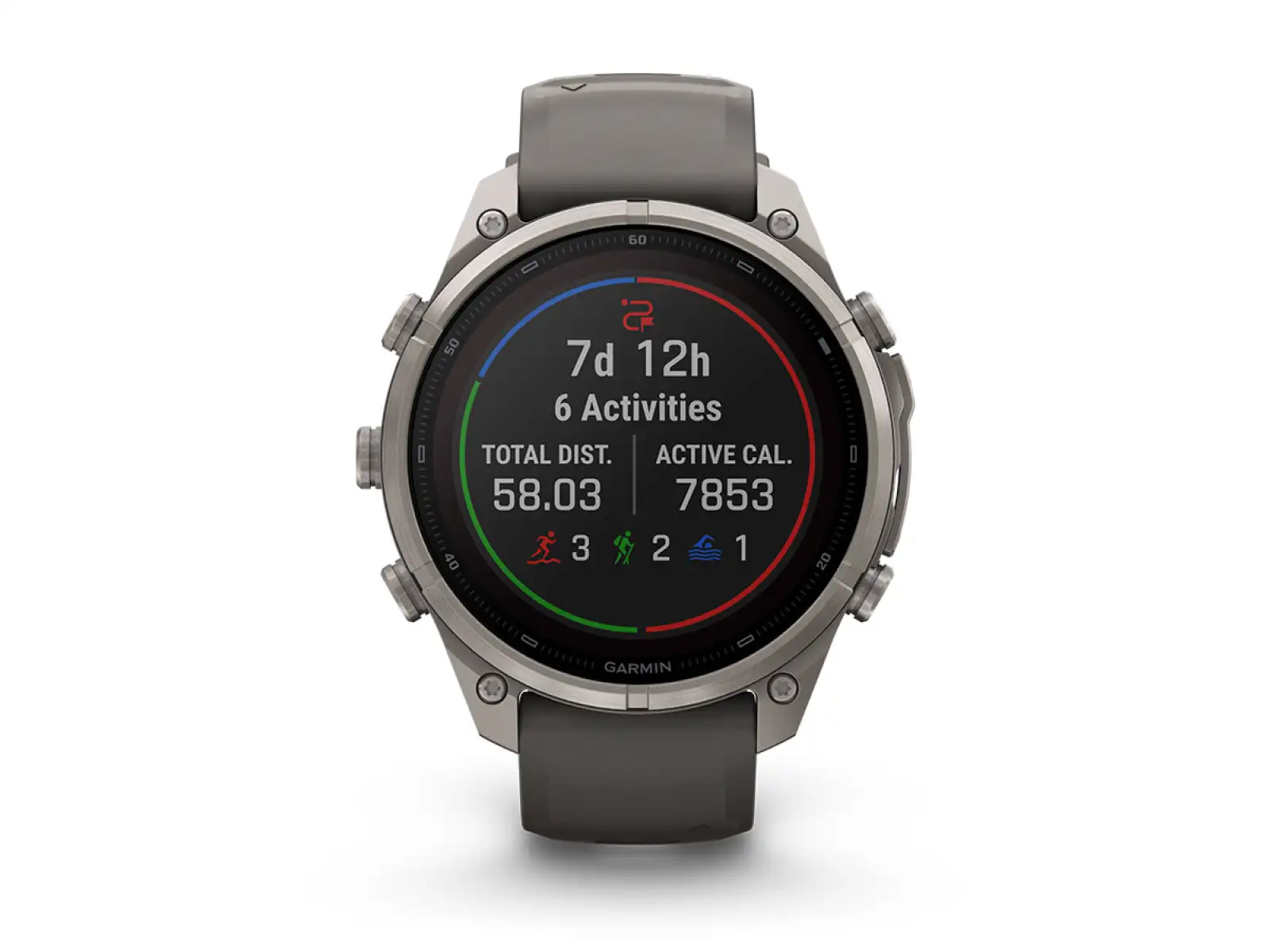 Garmin Fénix 9 Pro inReach Solar 47 mm Tytan Pebble Gray/Silver Gray