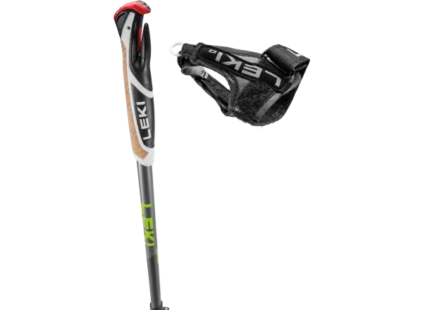 Leki Spin Shark kije trekkingowe Grey/Dark Anthracite/Lime rozm. 100-130 cm