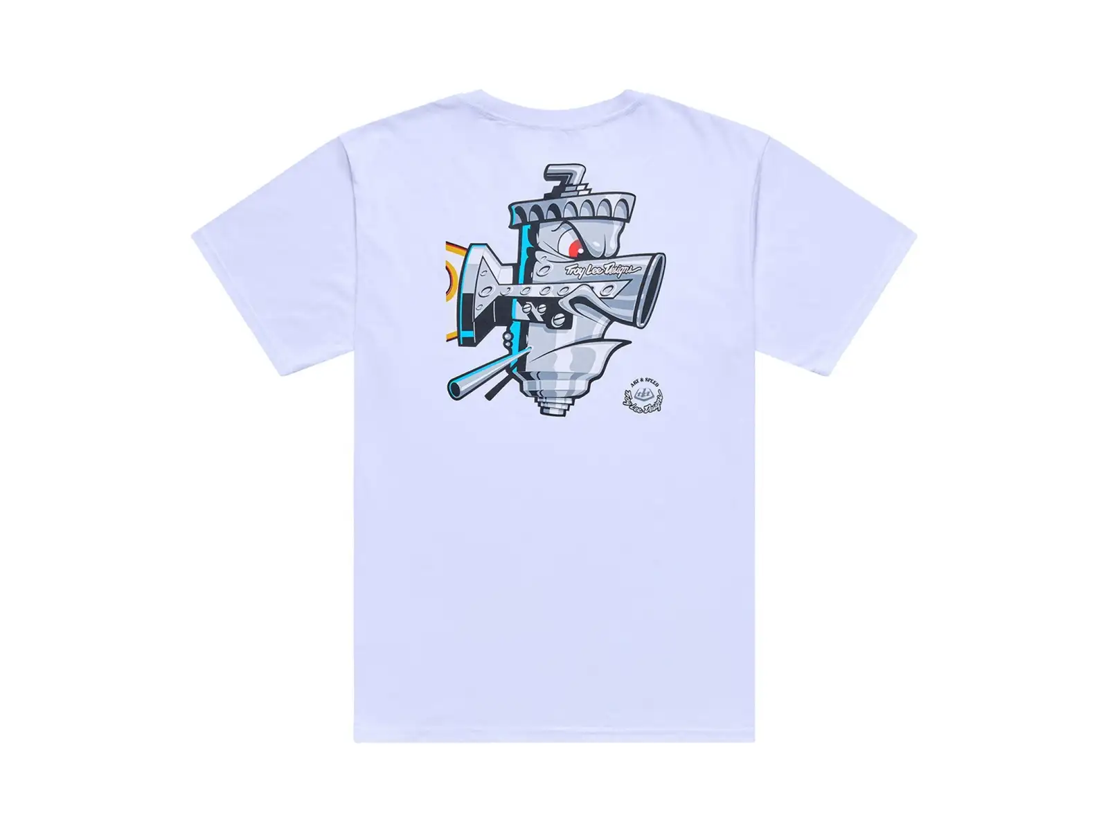 Troy Lee Designs Carb Club męska koszulka z krótkim rękawem White