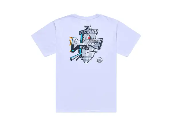 Troy Lee Designs Carb Club męska koszulka z krótkim rękawem White