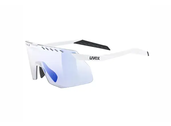 Uvex Pace Stage Variomatic Small okulary White Matt/Mirror Blue