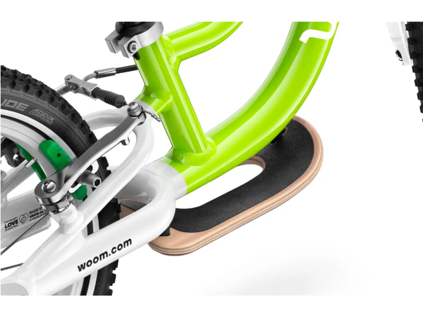 Woom 1 dziecięcy rowerek biegowy 12" Lizard Lime