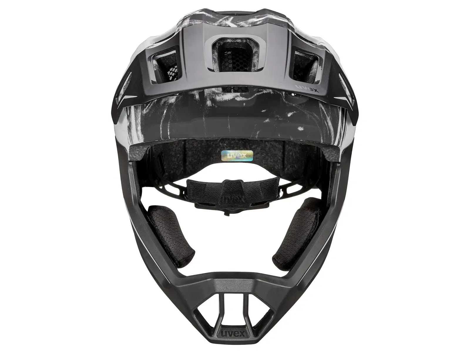 Uvex React JR Fullface kask MTB White Matt