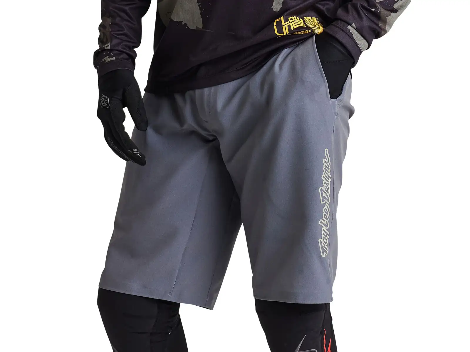 Troy Lee Designs Flowline Superlyte męskie spodenki Mono Charcoal