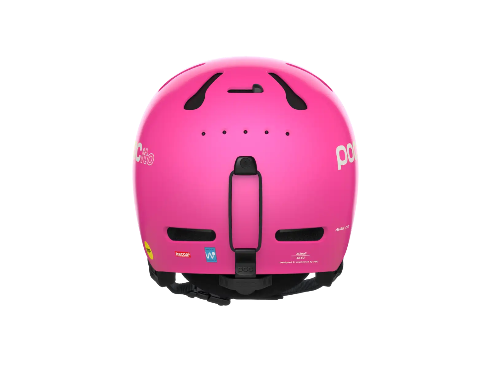 POC POCito Auric Cut MIPS dziecięcy kask narciarski Fluorescent Pink