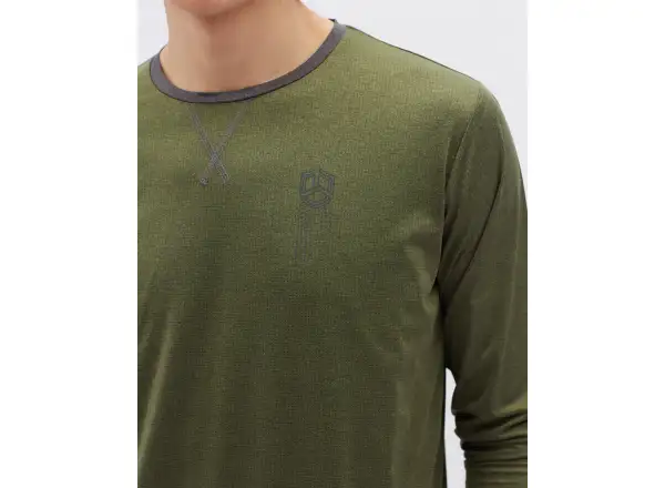 Silvini Casalo męska koszulka z długim rękawem Olive/Charcoal