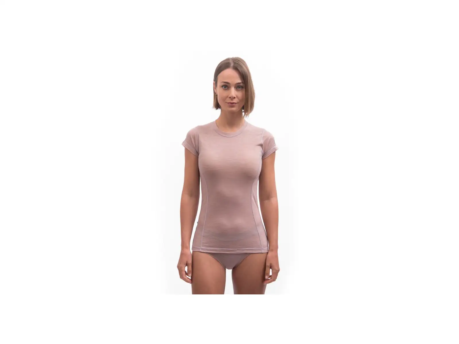 Sensor Merino Air damska koszulka krótki rękaw Dusty Pink