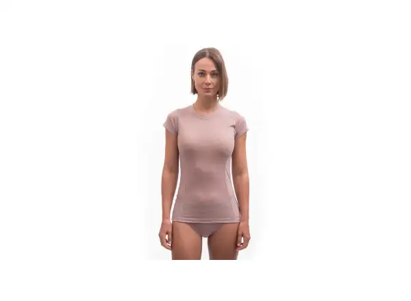 Sensor Merino Air damska koszulka krótki rękaw Dusty Pink