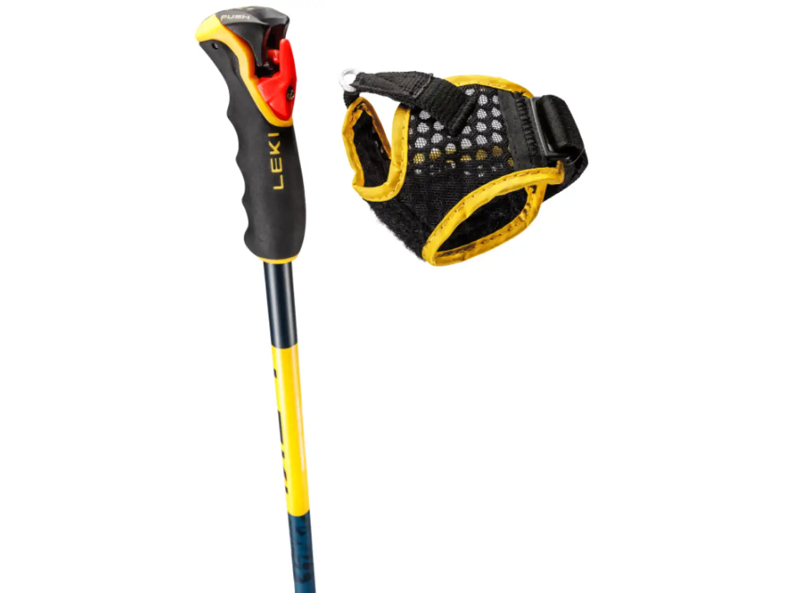 Leki Spitfire Vario 3D narciarskie kijki Denimblue/Aegeanblue/Mustardyellow