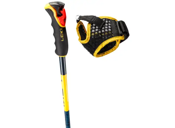 Leki Spitfire Vario 3D narciarskie kijki Denimblue/Aegeanblue/Mustardyellow