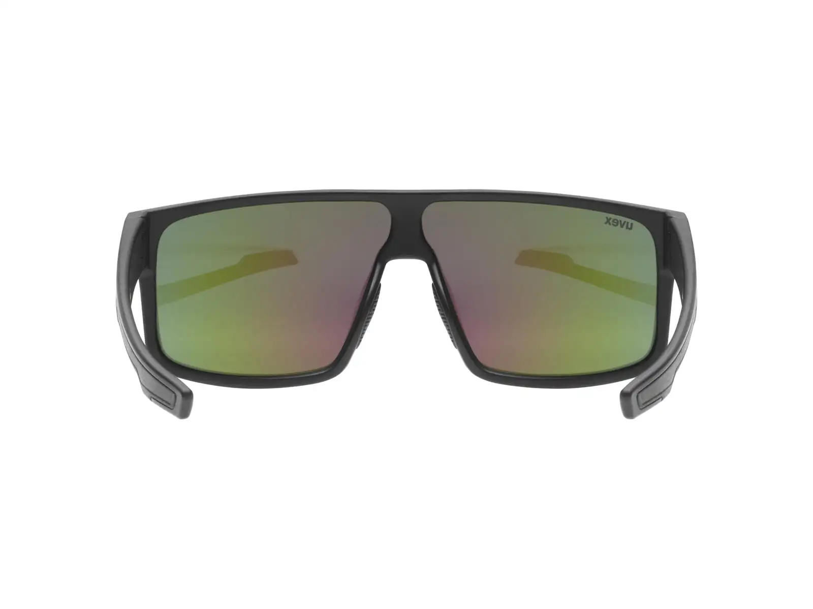 Uvex LGL 51 okulary rowerowe Black Mat/Mirror Green