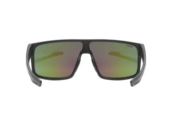 Uvex LGL 51 okulary rowerowe Black Mat/Mirror Green