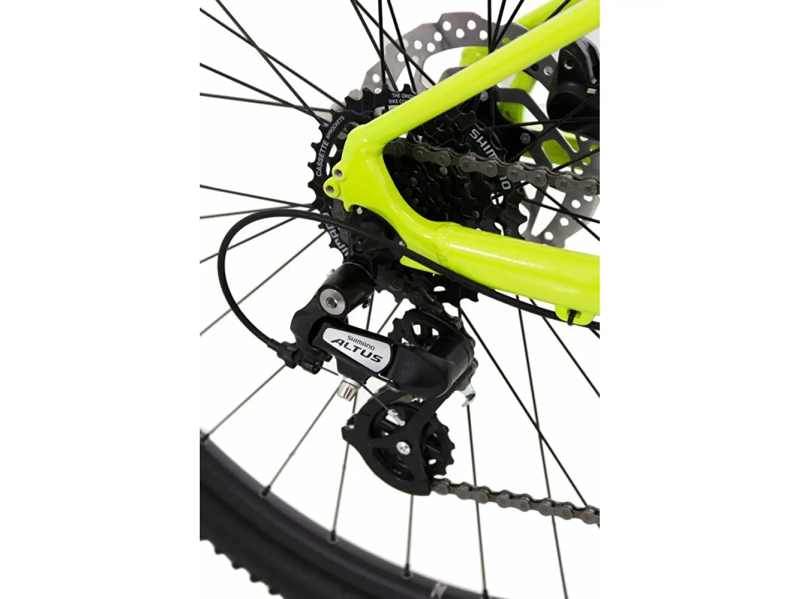 Rock Machine Manhattan 40-29 rower górski gloss radioactvie yellow/black/petrol blue
